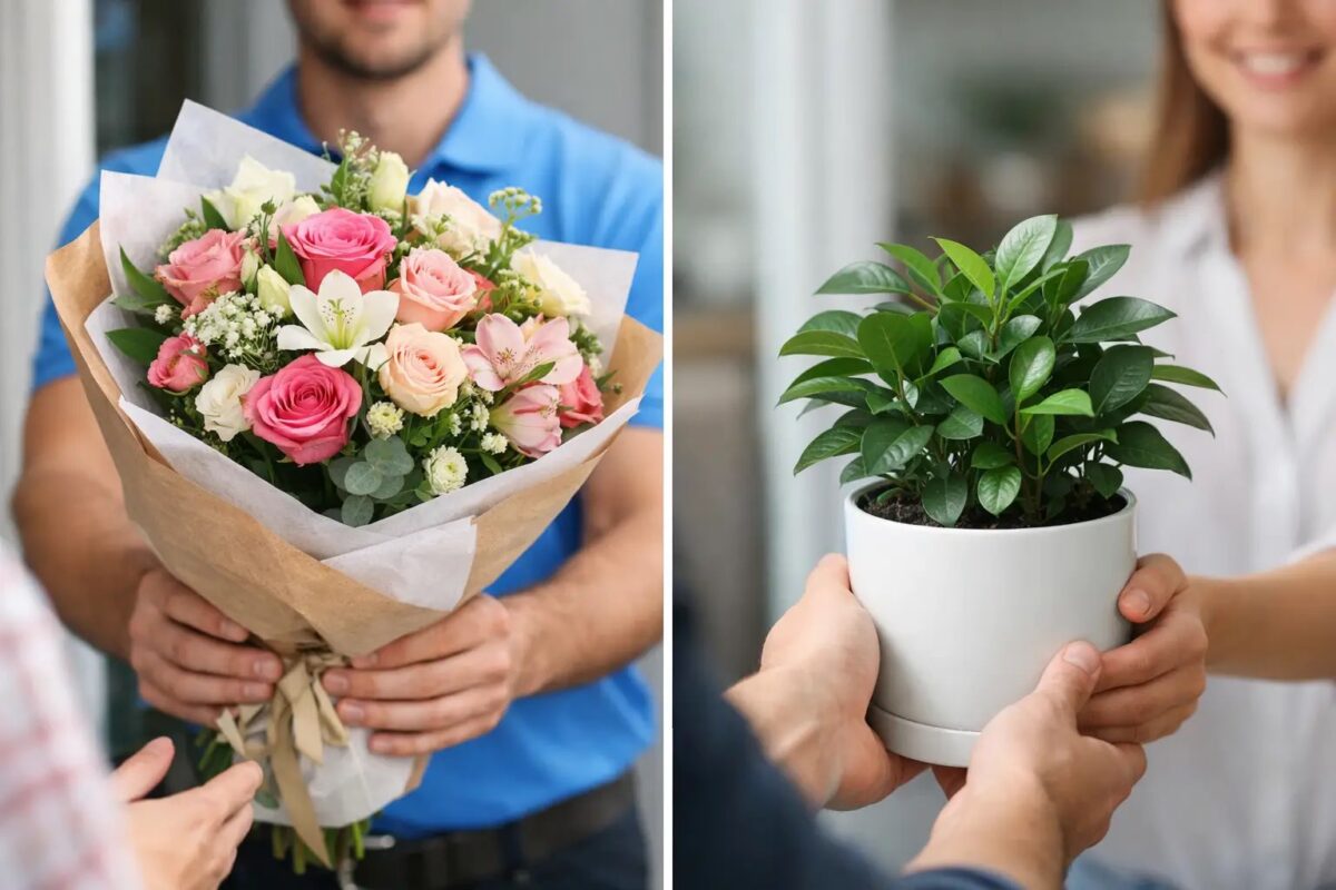 Bouquet Delivery Versus Plant Gifts