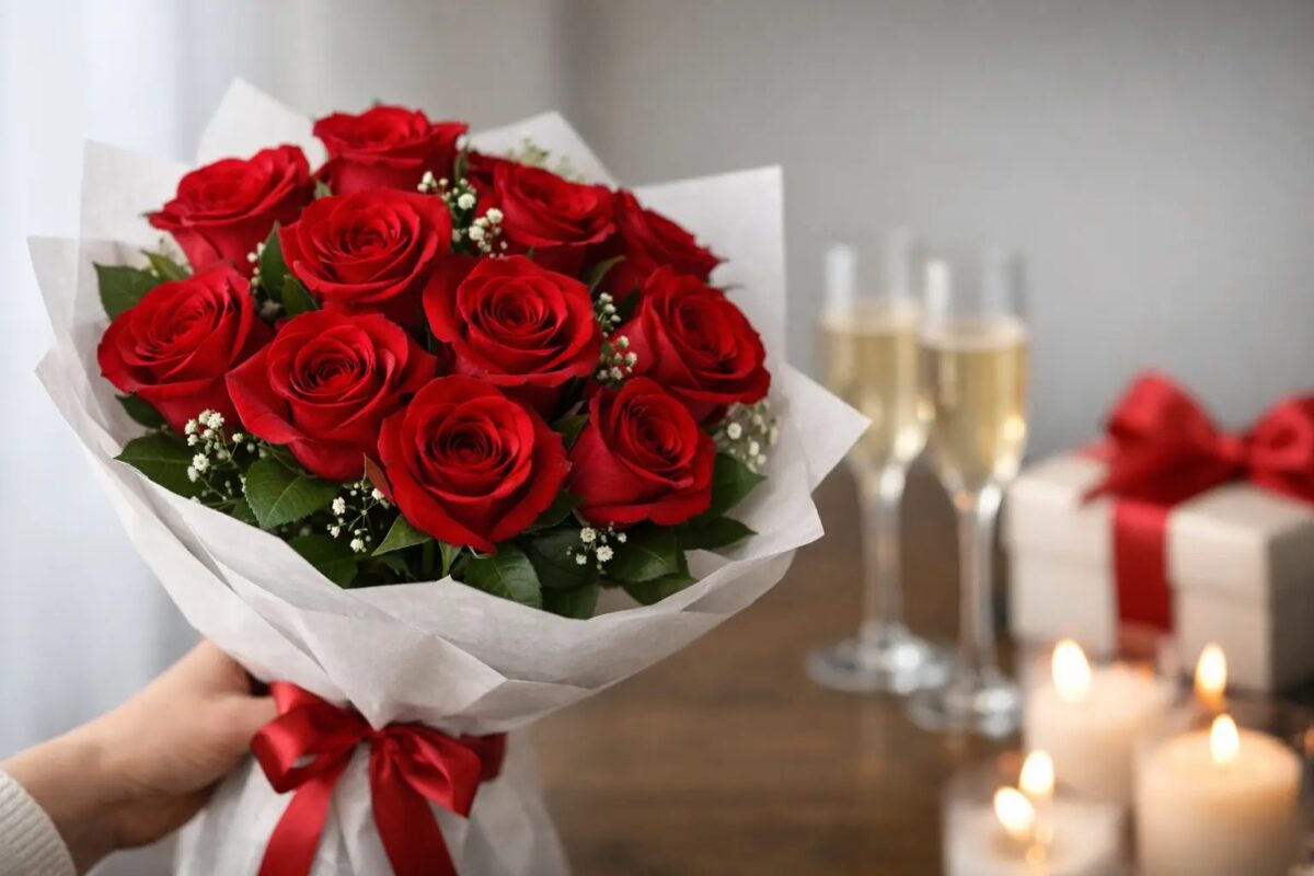 Red Rose Bouquet for Anniversary Gifts